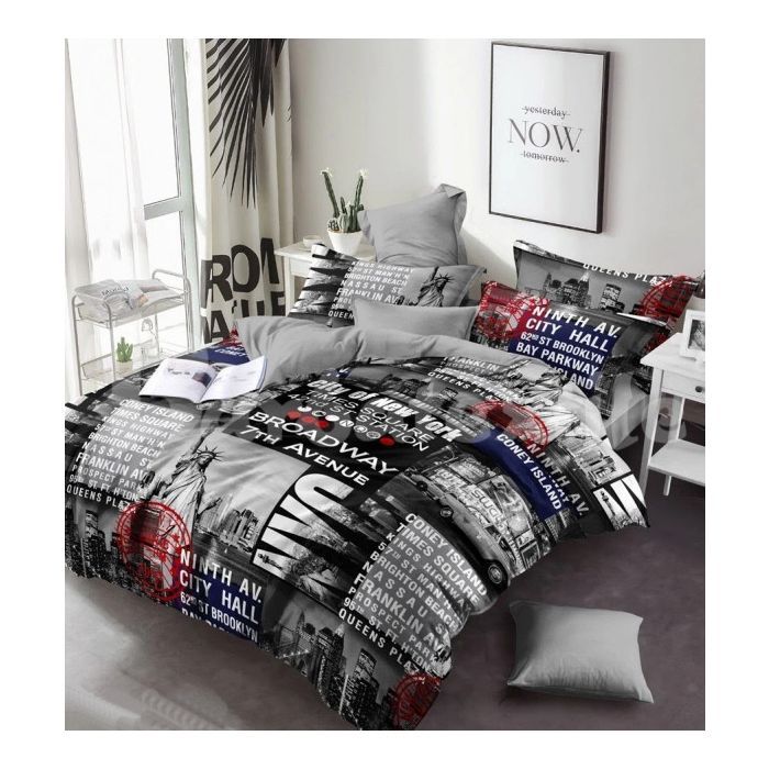Постельное белье MirSon Бязь Premium 17-0034 Celeste 200x220 Фото