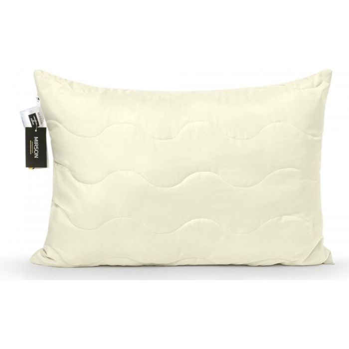 Подушка MirSon бавовняна №1626 Eco Light Creamy Середня Фото