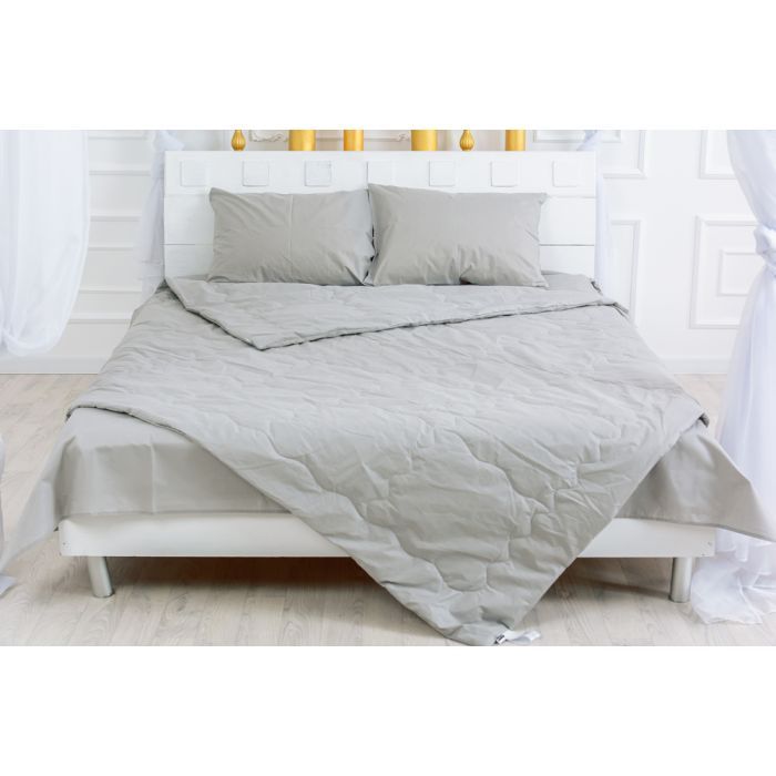 Одеяло MirSon хлопковое Летнее 2352 Light Gray 140x205 Фото