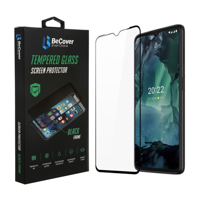 Стекло защитное BeCover Nokia G21 / G11 / G11 Plus Black Фото