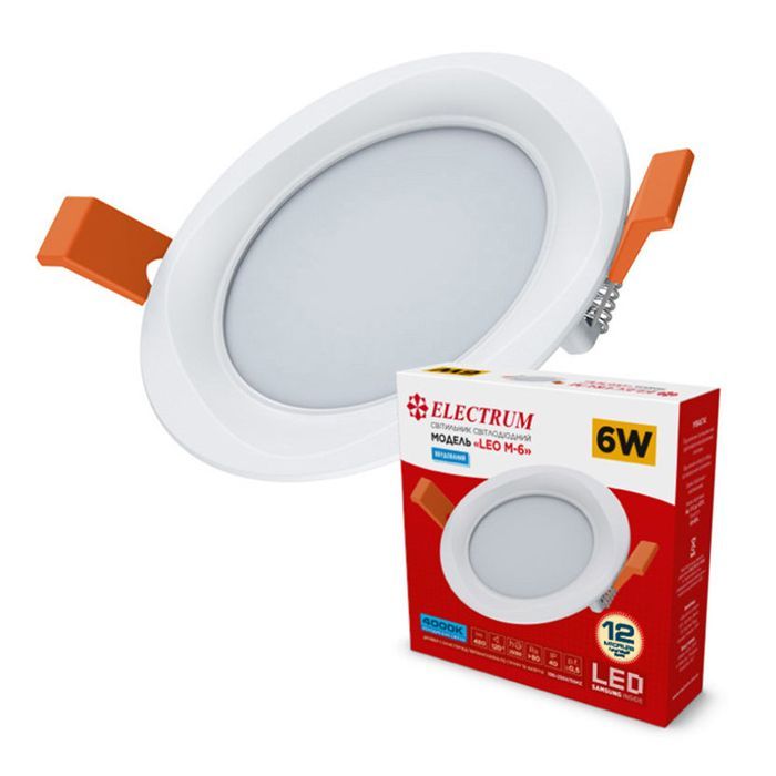 Светильник Electrum LEO M- 6W 4000K Фото