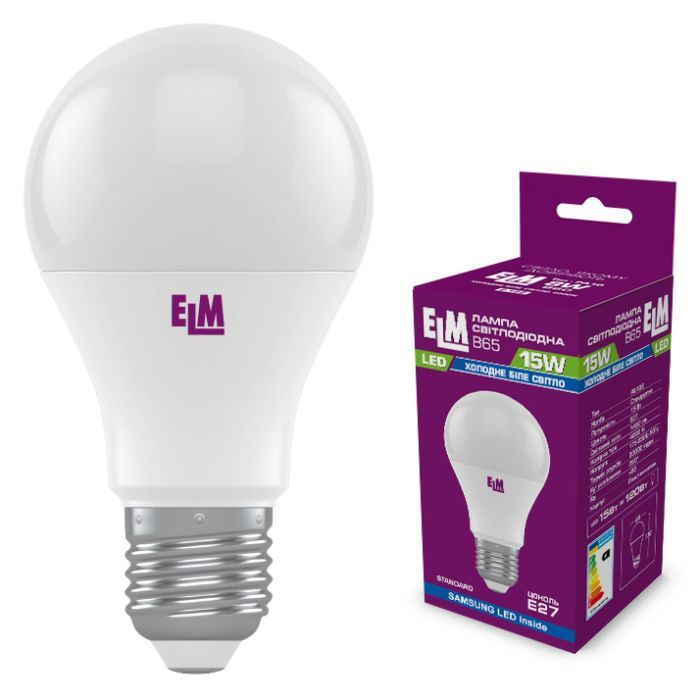 Лампочка ELM B65 15W PA10S E27 4000K Фото