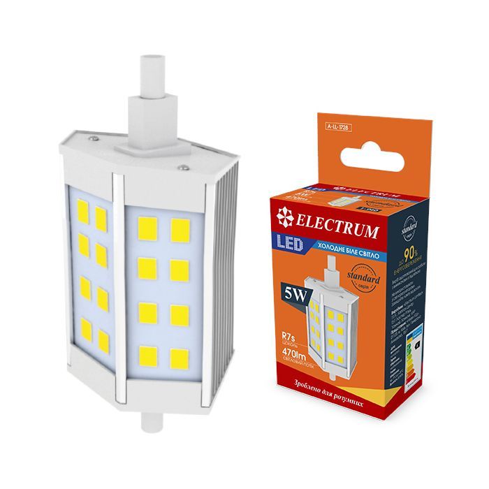 Лампочка Electrum 5W R7s 4000K AL LL-24 Фото