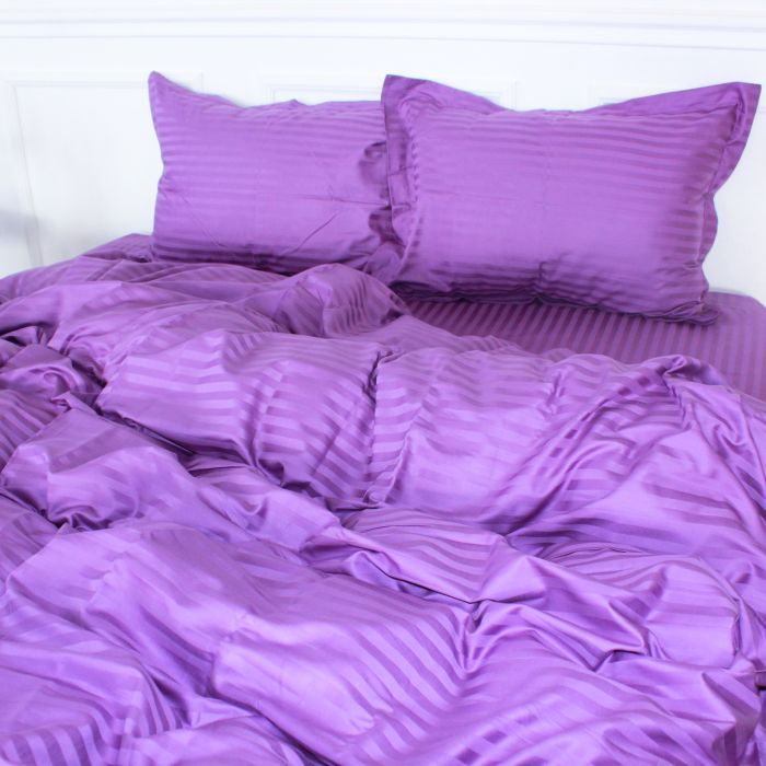 Постельное белье MirSon Satin 30-0009 Purple 160х220 Сімейний Фото