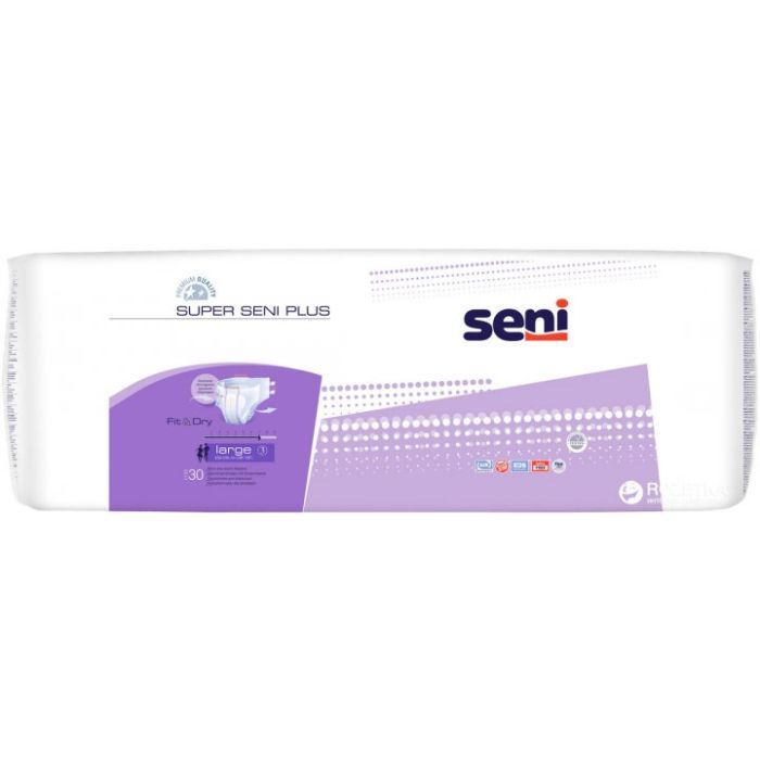 Подгузники для взрослых Seni Super Plus Large 30 шт Фото