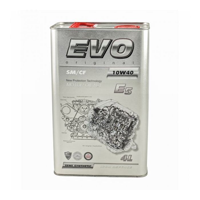 Моторное масло EVO E5 10W-40 SM/CF 4L Фото