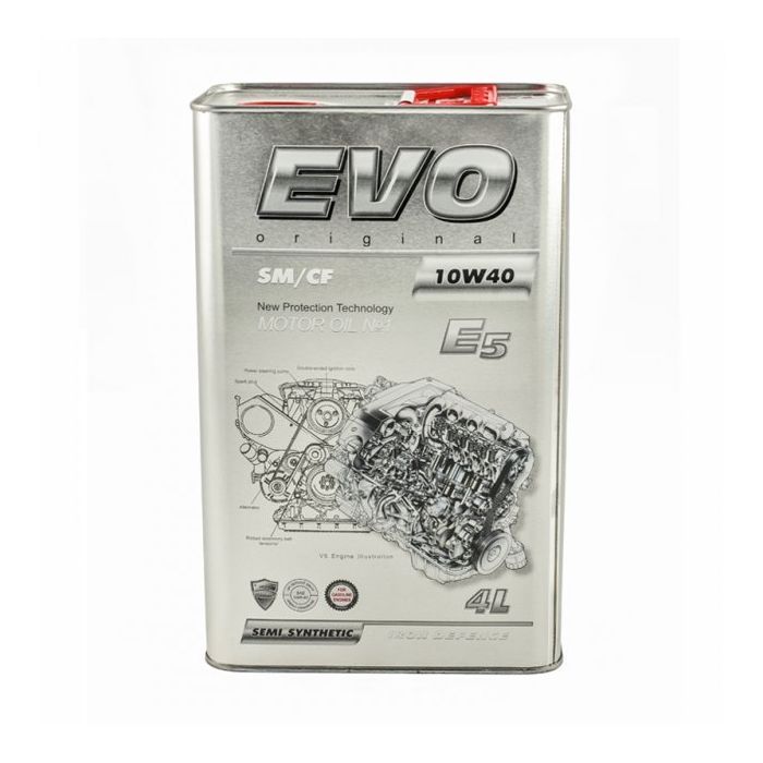 Моторное масло EVO E5 10W-40 SM/CF 4L Фото 1