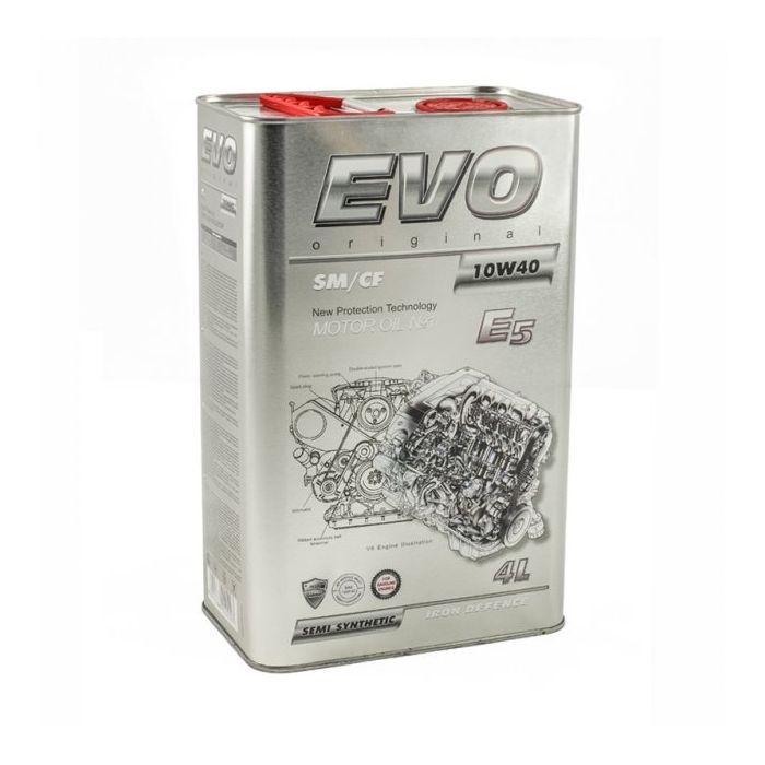 Моторное масло EVO E5 10W-40 SM/CF 4L Фото 2