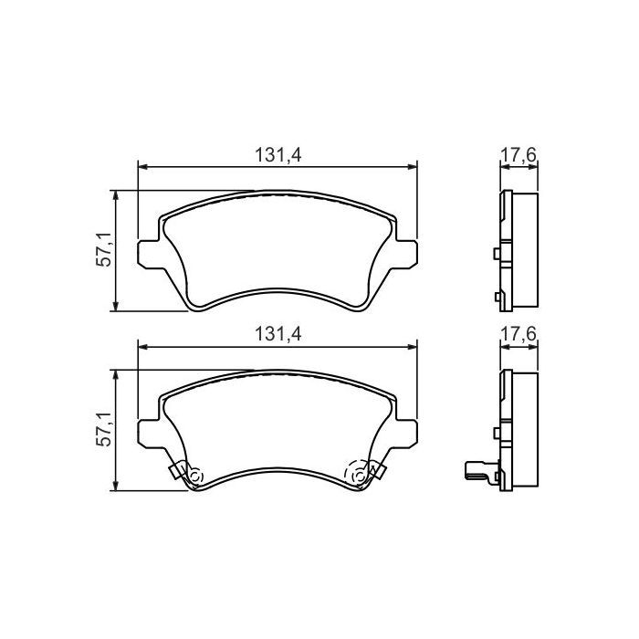 Тормозные колодки Bosch 0 986 424 735 Фото