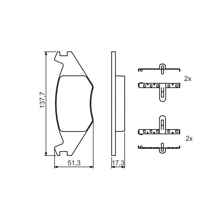 Тормозные колодки Bosch 0 986 468 890 Фото