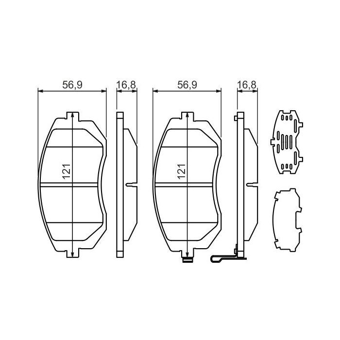 Тормозные колодки Bosch 0 986 494 315 Фото