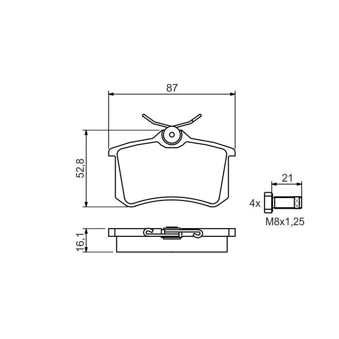 Тормозные колодки Bosch 0 986 494 399 Фото