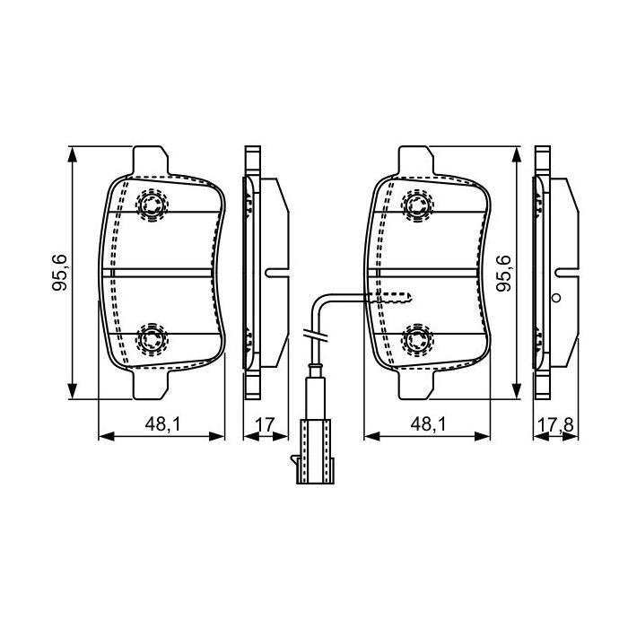 Тормозные колодки Bosch 0 986 495 305 Фото