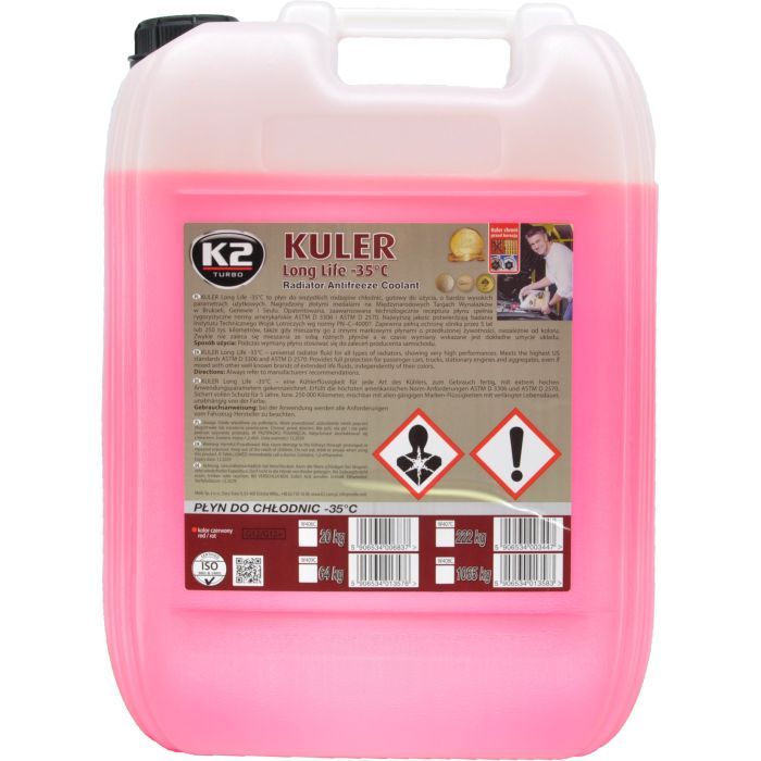 Антифриз K2 KULER -35C 20кг RED Фото