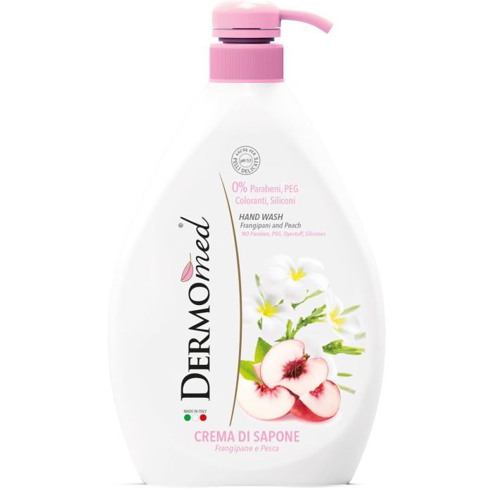 Жидкое мыло DermoMed Плюмерия и персик 1000 мл Фото