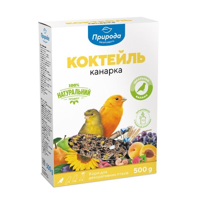 Корм для птиц Природа Коктейль «Канарка» 500 г Фото