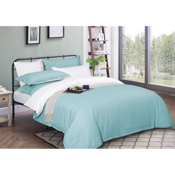 Пододеяльник MirSon Satin Stripe 30-0013 + 30-0001 Gilberta 160х220 см Фото