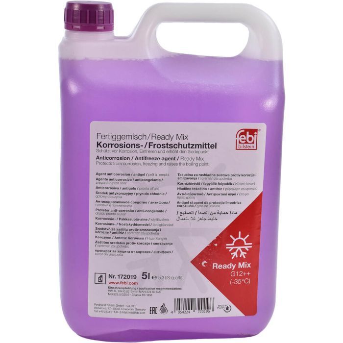 Антифриз Febi G12++ 5л фиолетовый -35°C Фото