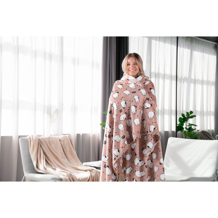Плед Ardesto Flannel котики, 160х200 см Фото 3