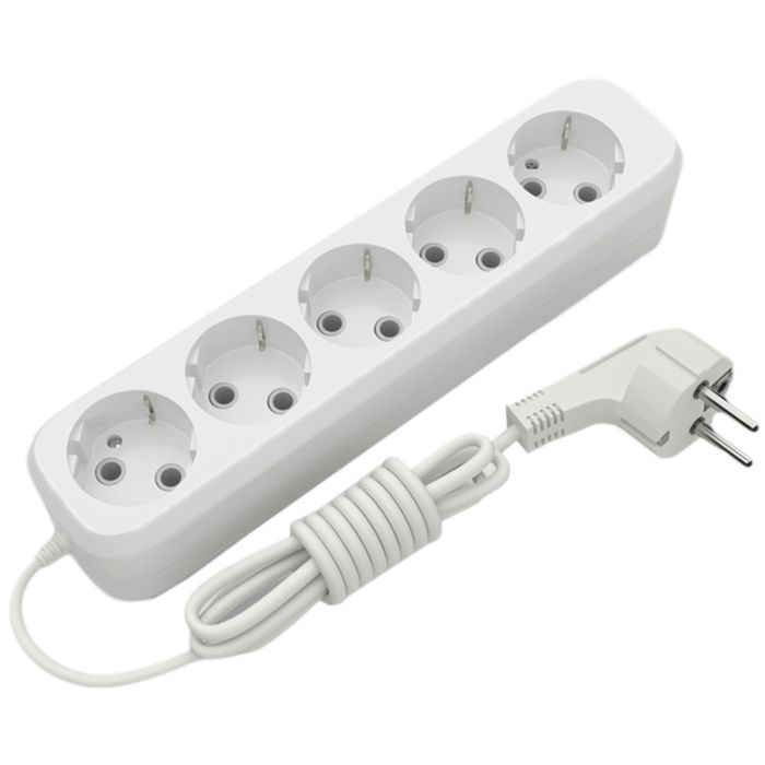 Сетевой удлинитель Electrum C-ES-1792 2.0m 5 роз, white Фото