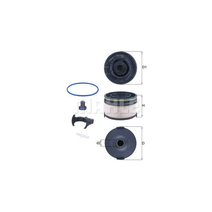 Фильтр топливный Mahle KX533KIT Фото