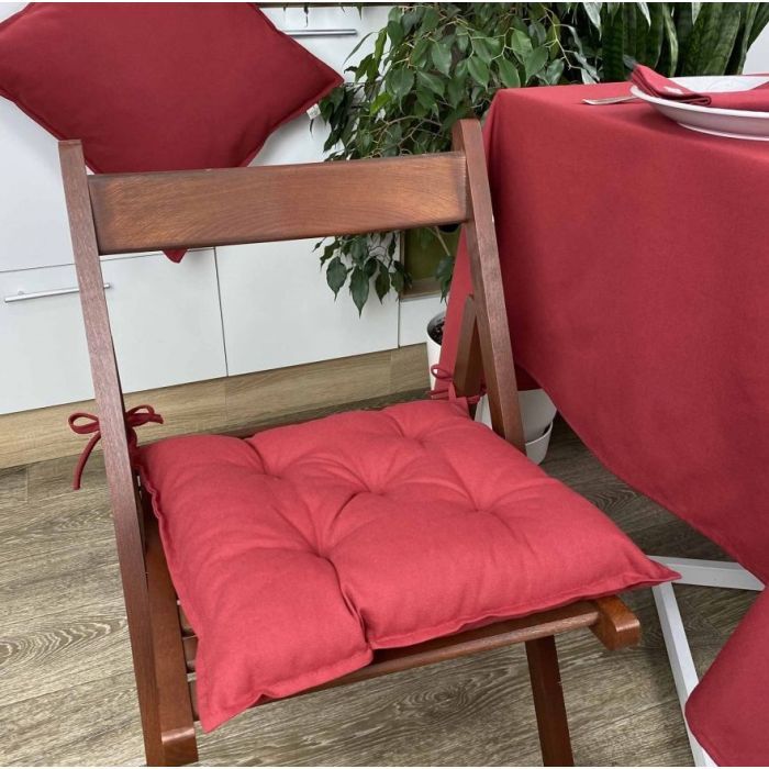 Подушка на стул Прованс Бордо 40х40 Фото