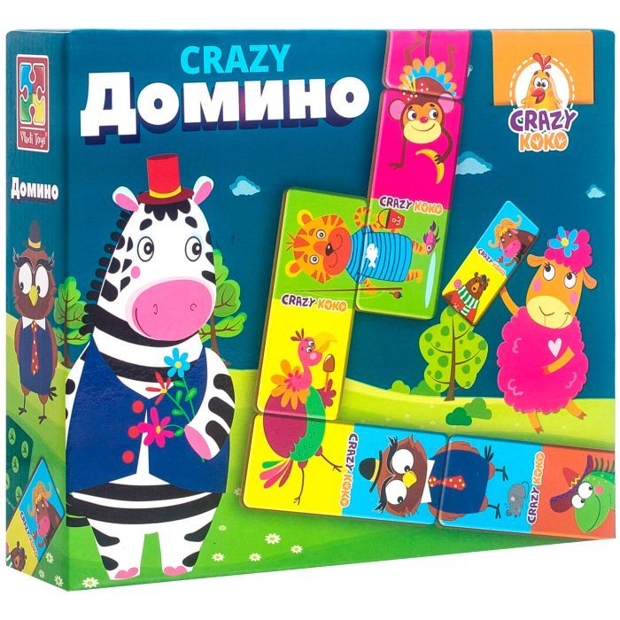 Настольная игра Vladi Toys Crazy Домино (рос.) Фото