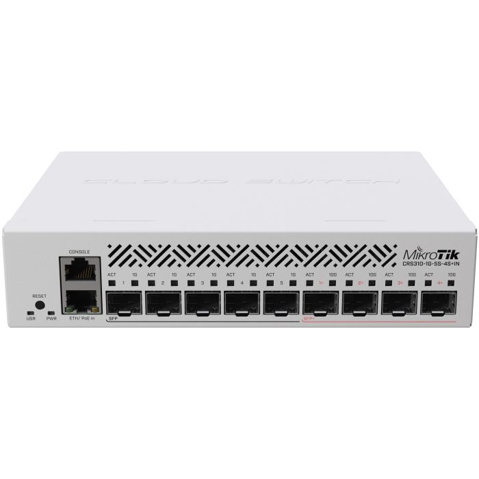 Коммутатор сетевой Mikrotik CRS310-1G-5S-4S+IN Фото