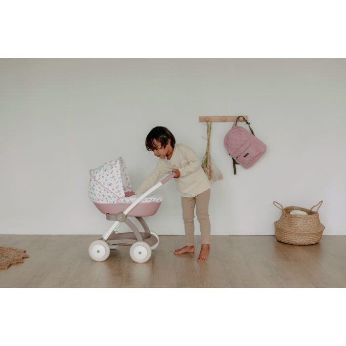 Коляска для кукол Smoby Baby Nurse Модерн Люлька з кошиком Рожева пудра Фото 6