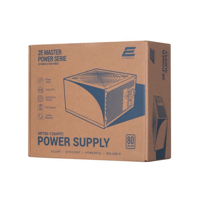 Блок питания 2E MASTER POWER (750W), >80, 80+ White, 120mm, 1xMB Фото 9