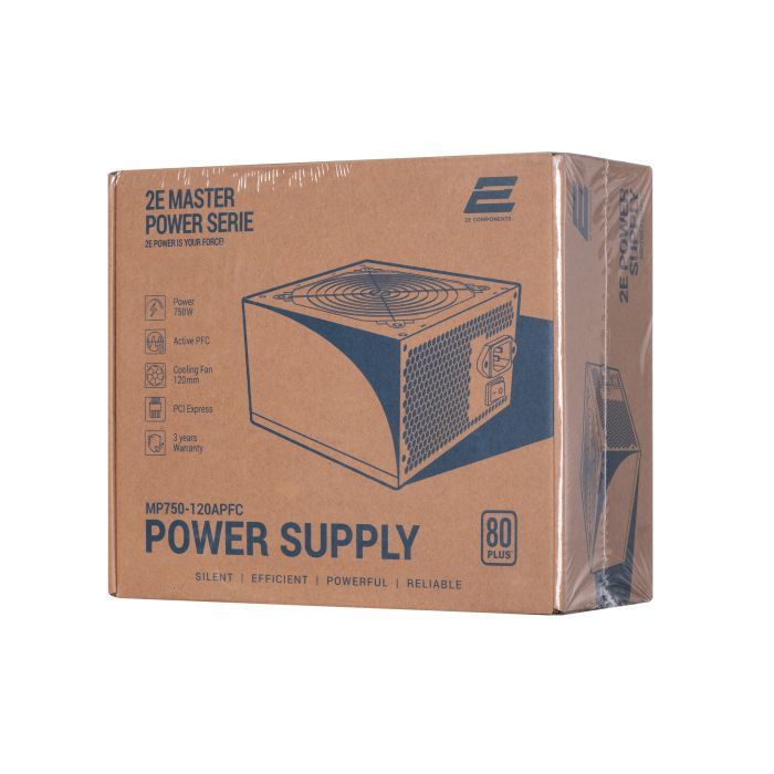 Блок питания 2E MASTER POWER (750W), >80, 80+ White, 120mm, 1xMB Фото 10