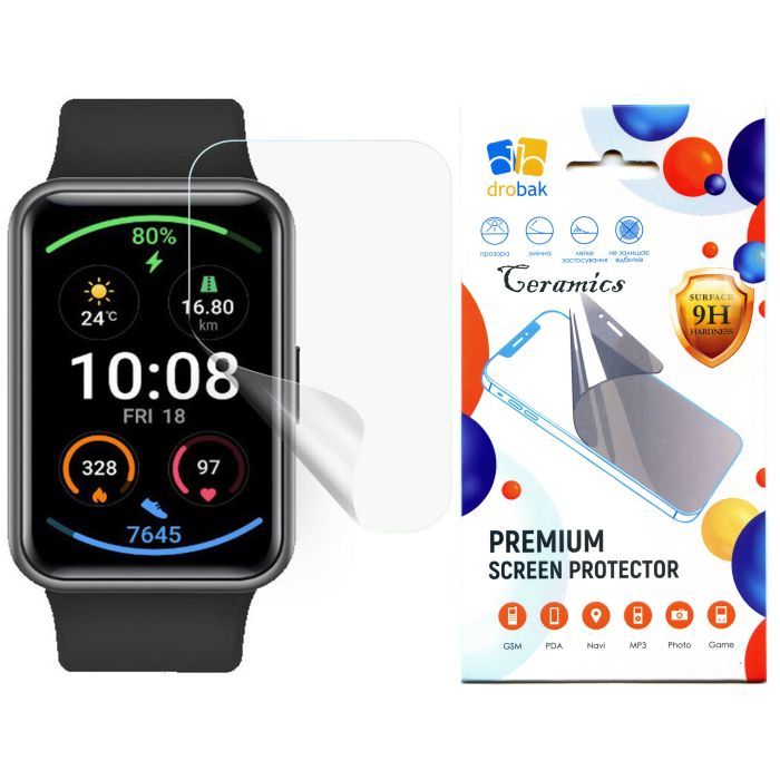 Стекло защитное Drobak glass-film Ceramics OPPO Watch Free Фото