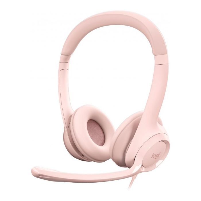 Наушники Logitech H390 USB Rose Фото