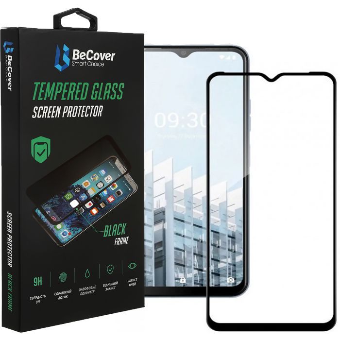 Стекло защитное BeCover Tecno Pop 6 Pro (BE8) Black Фото
