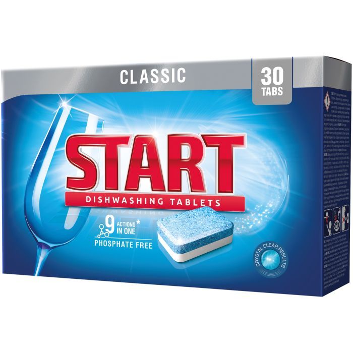 Таблетки для посудомоечных машин Start Classic 30 шт. Фото