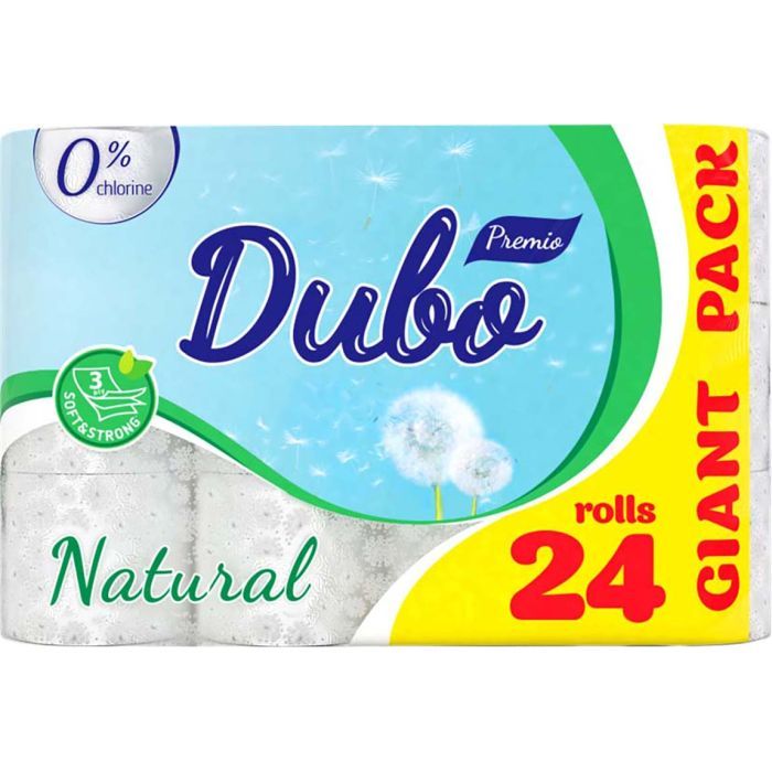 Туалетная бумага Диво Premio Natural 3 слоя 24 рулона Фото