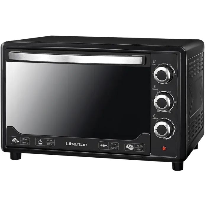 Электропечь Liberton LEO-480 Black Mirror Фото