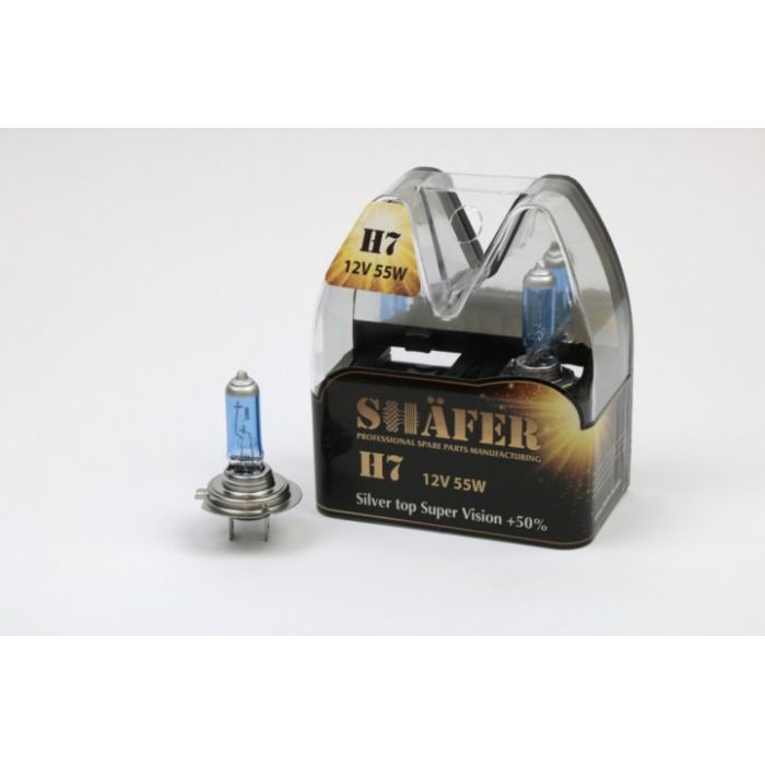 Автолампа SHAFER H712V55WSilvertopSuperVision+50 Фото