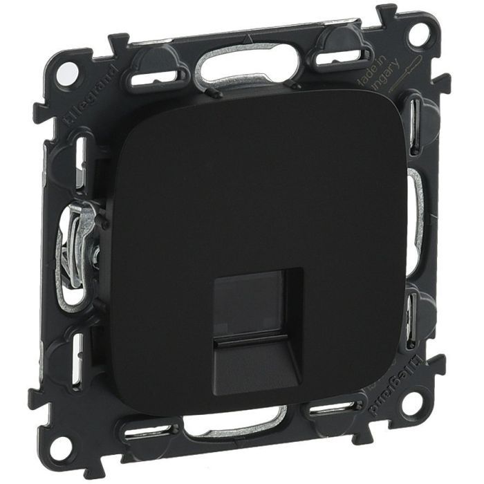 Компьютерная розетка Legrand Furniture RJ45 Кат.5е UTP Антрацит Фото