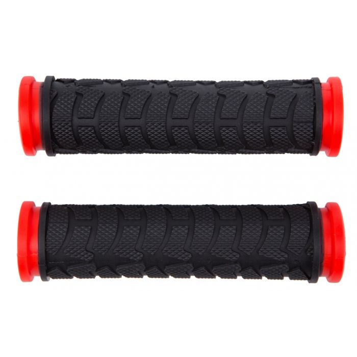 Грипсы Bravvos L122 мм FL-424 Black/Red Фото