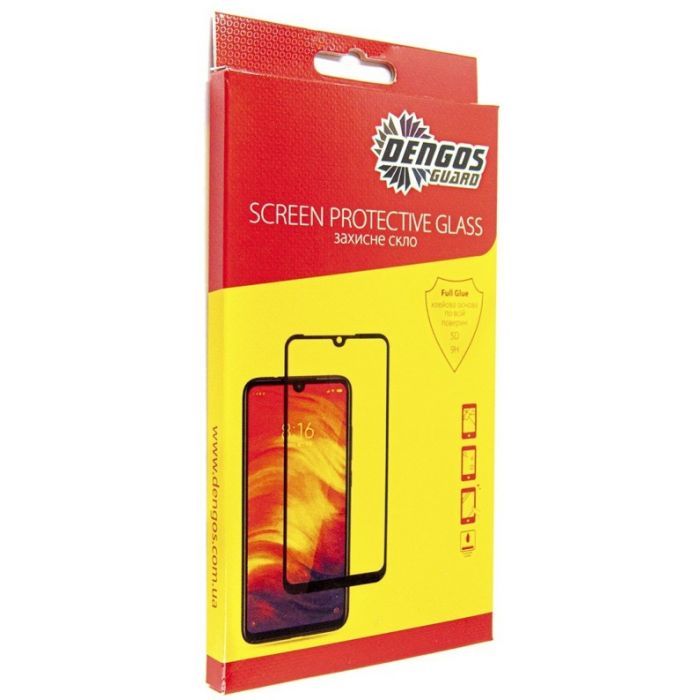 Стекло защитное Dengos Full Glue Xiaomi Redmi A2 (black) Фото