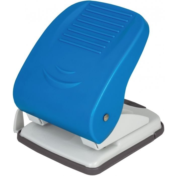 Дырокол Economix с линейкой 40 листов Синий Фото