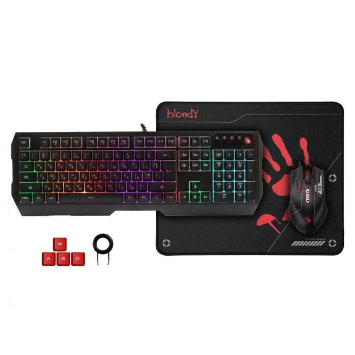 Комплект A4Tech Bloody B1700 USB Black Фото