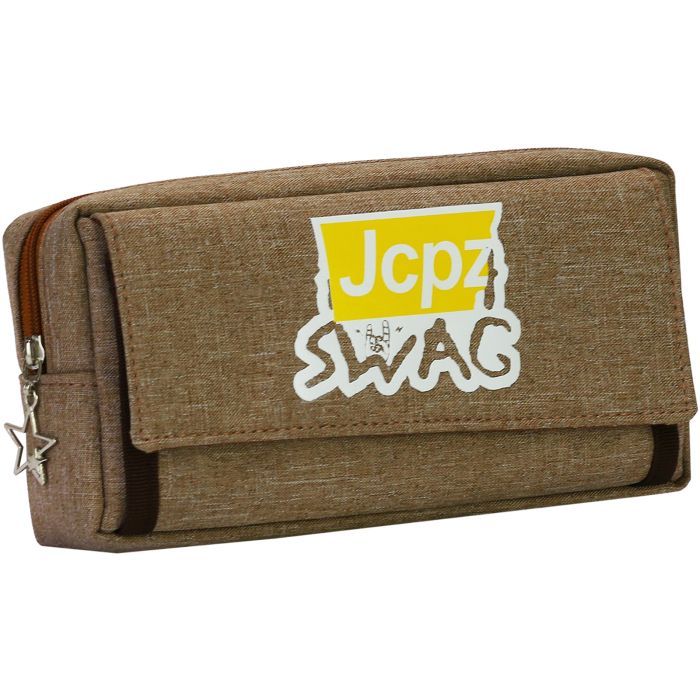 Пенал Cool For School 2 отделения Коричневый Фото