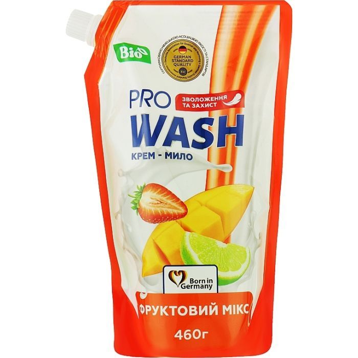 Жидкое мыло Pro Wash Фруктовый микс дой-пак 460 г Фото