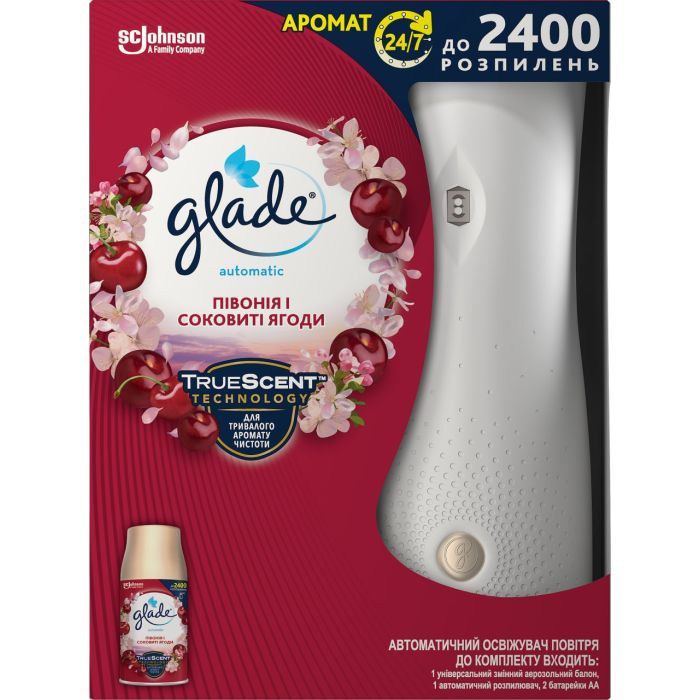 Освежитель воздуха Glade Пион и сочные ягоды 269 мл Фото