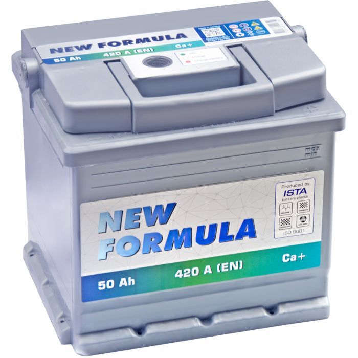 Аккумулятор автомобильный NEW FORMULA 50Ah Ев (-/+) 420EN Фото