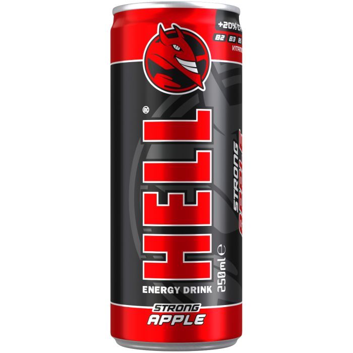 Энергетический напиток Hell Apple с ароматом яблока 250 мл Фото