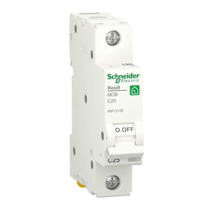 Автоматический выключатель Schneider Electric RESI9 6kA 1P 25A C Фото