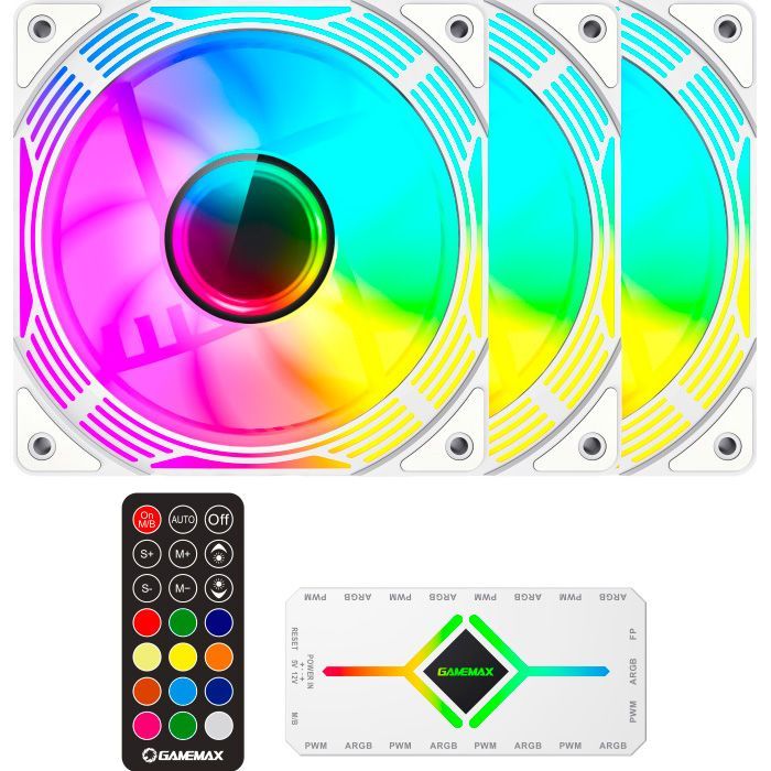 Кулер для корпуса Gamemax KF300 WH Фото